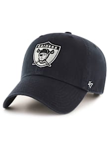 47 Las Vegas Raiders Black Historic Clean Up Youth Adjustable Hat