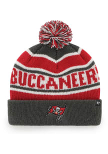 47 Tampa Bay Buccaneers Red Hangtime Cuff Pom Youth Knit Hat