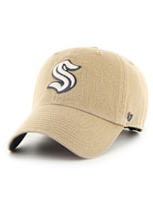 47 Seattle Kraken Ballpark Clean Up Adjustable Hat - Khaki