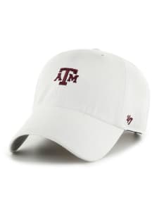 47 Texas A&amp;M Aggies Base Runner Clean Up Adjustable Hat - White