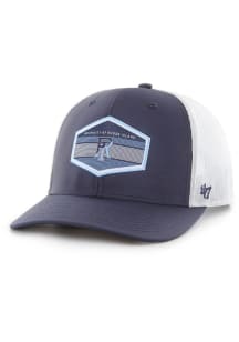 47 Rhode Island Rams Burgess Trucker Adjustable Hat - Navy Blue