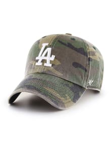 47 Los Angeles Dodgers Camo Clean Up Adjustable Hat - Green