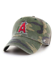 Los Angeles Angels Camo Clean Up Adjustable Hat - Green