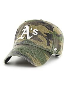 47 Oakland Athletics Camo Clean Up Adjustable Hat - Green