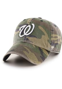 47 Washington Nationals Camo Clean Up Adjustable Hat - Green