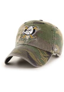 47 Anaheim Ducks Camo Clean Up Adjustable Hat - Green