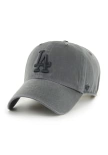 47 Los Angeles Dodgers Clean Up Adjustable Hat - Charcoal