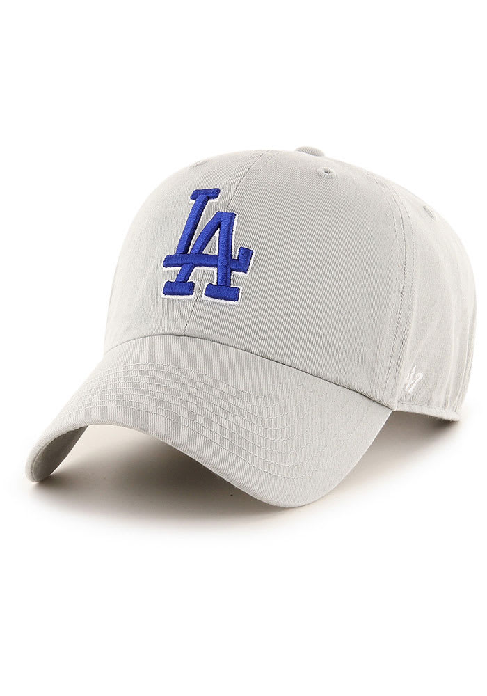 47 Los Angeles Dodgers GRAY Clean Up Adjustable Hat - 47000332