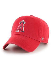 47 Los Angeles Angels Clean Up Adjustable Hat - Red