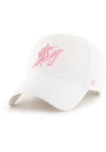 Miami Marlins Clean Up Adjustable Hat - White