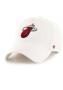 47 Miami Heat Clean Up Adjustable Hat - White