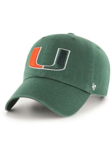 47 Miami Hurricanes Clean Up Adjustable Hat - Green