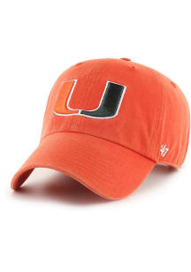 47 Miami Hurricanes Clean Up Adjustable Hat - Orange