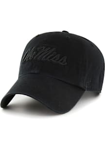 47 Ole Miss Rebels Clean Up Adjustable Hat - Black