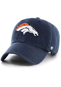 47 Denver Broncos Clean Up Adjustable Hat - Navy Blue