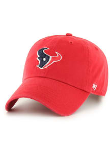 47 Houston Texans Clean Up Adjustable Hat - Red
