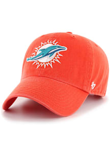 47 Miami Dolphins Clean Up Adjustable Hat - Orange