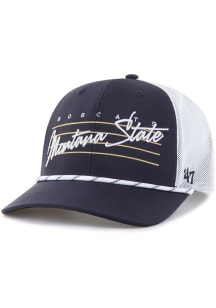47 Montana State Bobcats Downburst Trucker Adjustable Hat - Navy Blue