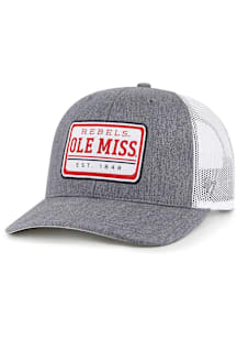47 Ole Miss Rebels Ellington Trucker Adjustable Hat - Charcoal