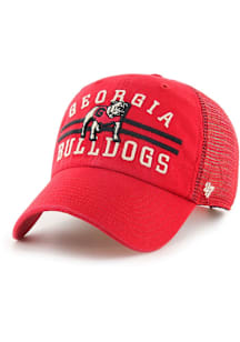 47 Georgia Bulldogs Highpointe Clean Up Adjustable Hat - Red