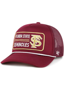 47 Florida State Seminoles Local Patch Trucker Adjustable Hat - Cardinal