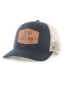 47 Anaheim Ducks Rawhide Trucker Adjustable Hat - Black