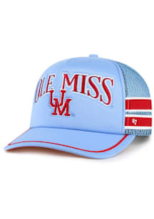 47 Ole Miss Rebels Vintage Sideband Trucker Adjustable Hat - Light Blue