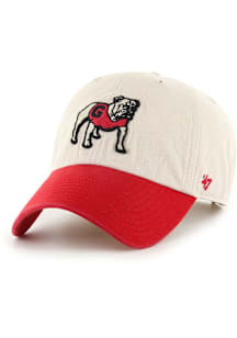 47 Georgia Bulldogs Sidestep Clean Up Adjustable Hat - Ivory