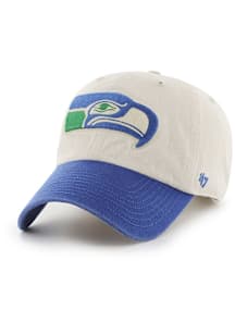 47 Seattle Seahawks Historic Sidestep Clean Up Adjustable Hat - Ivory