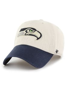 47 Seattle Seahawks Sidestep Clean Up Adjustable Hat - Ivory