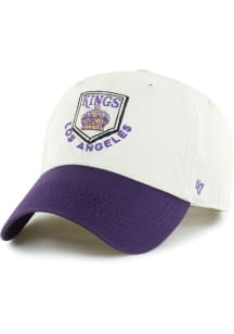 47 Los Angeles Kings Vintage Sidestep Clean Up Adjustable Hat - Ivory