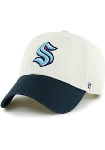 47 Seattle Kraken Sidestep Clean Up Adjustable Hat - Ivory