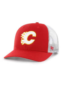 47 Calgary Flames Trucker Adjustable Hat - Red