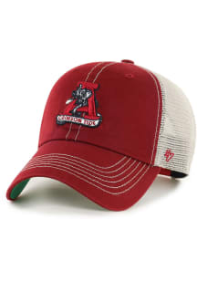 47 Alabama Crimson Tide Vintage Trawler Clean Up Adjustable Hat - Red