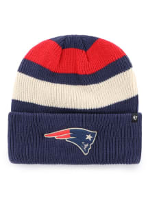 47 New England Patriots Navy Blue Clunhouse Jennings Cuff Mens Knit Hat