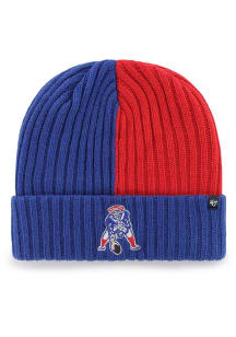 47 New England Patriots Blue Historic Fracture Cuff Mens Knit Hat