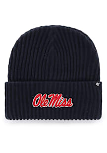 47 Ole Miss Rebels Navy Blue Harbor Cuff Mens Knit Hat