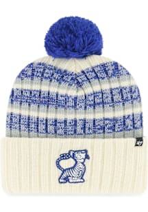 47 Memphis Tigers Ivory Vintage Tavern Cuff Pom Mens Knit Hat
