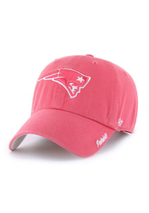 47 New England Patriots Red Luminance Cheer Clean Up Womens Adjustable Hat