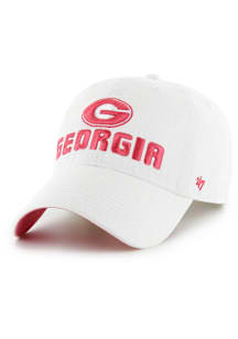 47 Georgia Bulldogs White Luminance Clean Up Womens Adjustable Hat