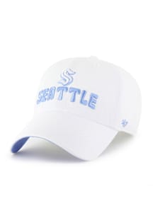 47 Seattle Kraken White Luminance Clean Up Womens Adjustable Hat