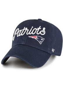 47 New England Patriots Navy Blue Millie Clean Up Womens Adjustable Hat