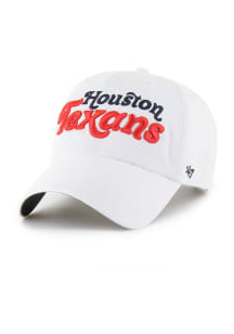 47 Houston Texans White Pensacola Clean Up Womens Adjustable Hat