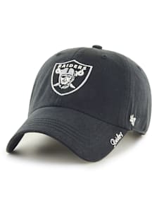 47 Las Vegas Raiders Black Miata Clean Up Womens Adjustable Hat
