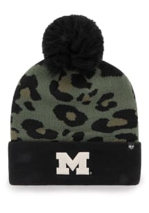 Michigan Wolverines 47 Bagheera Cuff Pom Womens Knit Hat - Green