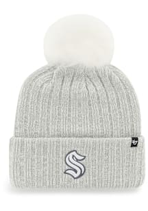 47 Seattle Kraken Grey Koda Cuff Pom Womens Knit Hat