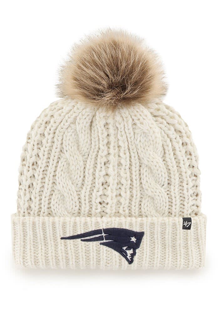 New England Patriots Beanie Hat  47 Brand- White Ladies Woman’s One Size 47 Women main image 2
