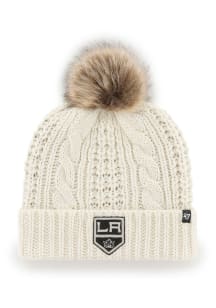 47 Los Angeles Kings White Meeko Cuff Pom Womens Knit Hat