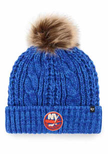 47 New York Islanders Blue Meeko Cuff Pom Womens Knit Hat
