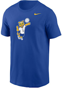 Pitt Panthers Blue Nike Volleyball Roc Core Short Sleeve T Shirt